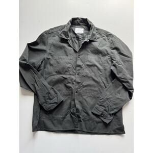 Form & Thread Chore Jacket Mechanic Overshirt Men dark grey XL Military Pockets